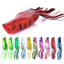 1PCS Frog Lure  Hard Bass Bait Snake Head Lure 70mm/14g Topwater Sillicon Popper Frog Fishing Lures Fishing Tackle 2024 - buy cheap