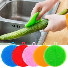 Cepillo de silicona mágico para limpieza de platos y cuencos, almohadilla multifunción para fregar ollas, sartenes, limpiador de cocina, herramienta de lavado 2024 - compra barato
