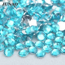 2 3 4 5 6 mm Blue Zircon Color Crystal Flatback Rhinestones Resin Crystal Stones Round Nail Strass Chatons For Clothing Crafts 2024 - buy cheap