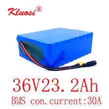 KLUOSI-Batería de iones de litio 10S8P para bicicleta eléctrica, paquete de 36V, 23.2Ah, 24Ah, 1000W, 36V, 42V, 30A BMS 2024 - compra barato