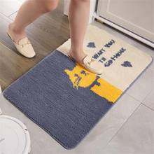 Anti-slip Bath Mat Bathroom Kitchen Bedroom Floor Mat Cartoon Animal Printed Suede Rug Soft Absorption Bathtub Carpet Doormat 2024 - buy cheap