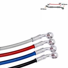 Motorcycle High quality Pipe Braided Oil Hose Hydraulic reinforced brake clutch oil  Hose Cable 400mm-2200mm For Kawasaki Yamaha 2024 - buy cheap