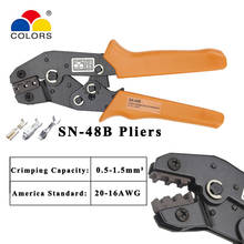 crimping tool pliers 2.54/3.96/5557/2.8/4.8/6.3 RV/SV/UT/OT terminal ferrule crimper wire hand tool alicate crimpador sn-48b 2024 - buy cheap