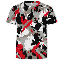 Camiseta de camuflaje al aire libre para hombre, camisa con estampado 3D, cuello redondo, senderismo al aire libre, de moda 2024 - compra barato