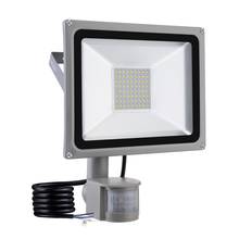 Luz de inundación con Sensor de movimiento infrarrojo PIR, reflector LED para iluminación exterior, blanco frío, 50W, 220V-240V, SMD 5730, 5000LM 2024 - compra barato