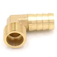 LOT 2 Hose Barb I/D 16mm x 1/2" BSP Male Thread Elbow Brass coupler Splicer Connector fitting for Fuel Gas Water 2024 - buy cheap