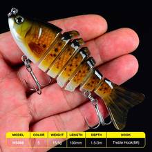 1PCS 15.5g  Wobblers Pike Fishing Lures Artificial Multi Jointed Sections Artificial Hard Bait Trolling Pike Carp Fishing Tools 2024 - buy cheap