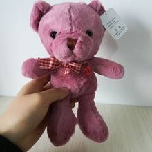 about 25cm lovely teddy bear plush toy deep pink bear soft doll baby toy birthday gift b2586 2024 - buy cheap