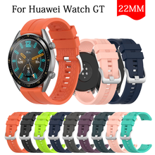 Pulseira esportiva colorida de silicone 22mm, pulseira de substituição para huawei watch gt 2 46mm e huawei watch gt 42/46mm 2024 - compre barato