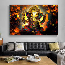 Hindu Gods Lord Ganesha Canvas Paintings on The Wall Art Posters and Prints Art Hindu Gods Wall Pictures for Living Room Decor 2024 - buy cheap