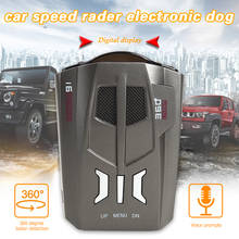 V9 2020 Radar Detector English Russian Human Voice Auto Vehicle Speed Alert Warning X K Anti Car Detector 2024 - buy cheap