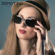 ZENOTTIC Retro Small Rectangle Sunglasses Women Luxury Brand Square UV400 Sun Glasses Ladies Travel Goggles Shades Eyewear 2024 - buy cheap