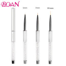 BQAN 1 Pc Nail Art Painting Liner Drawing Line Brush Pen 5 mm/7 mm/10 mm Manicure Art Polishing Flower Gel Brush Tools 2024 - buy cheap