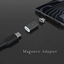 Adaptador magnético para iPhone 11 Pro Max XR XS, Cargador USB Android tipo C, Micro USB 2,0, adaptador de carga rápida 2024 - compra barato
