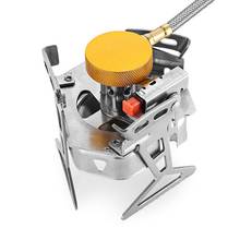 Outdoor Mini Gas Stove Camping Folding Windproof Split Stove Portable Gas Burner Stainless Steel Triple-cornered Bracket Camp 2024 - buy cheap