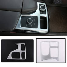 Car Styling Silver Interior Trim Center Console Sticker For Mercedes Benz W166 GLE ML GL GLS Multimedia Frame Accessories 2024 - compre barato