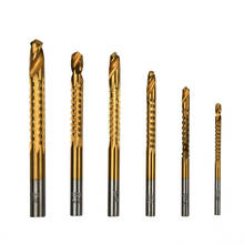 6pcs Drill Bit Carbide Tip HSS High Drill Bit Saw Set Metal Wood Drilling Hole tools Drill Titanium Coated Woodworking 2024 - buy cheap
