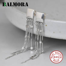 BALMORA-pendiente de borla de Plata de Ley 925 auténtica para mujer, Original, Vintage, gota larga, pendiente de joyería de regalo, 100% 2024 - compra barato