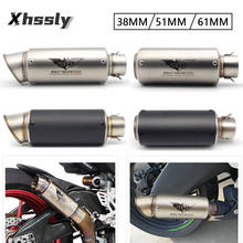 Universal Motorcycle Exhaust Pipe Muffler Escape Moto For YAMAHA Yz 250 Mt 15 Fz 16 Yzf 250 Mt03 Mt10 Majesty 400 Mt09 Mt 10 2024 - buy cheap