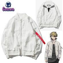 Kazutora Hanemiya Cosplay Tokyo Revengers Costumes White Coat Valhalla Uniform Baseball Coat Mikey Draken Halloween 2024 - buy cheap