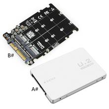 Adaptador M.2 SSD a U.2 2 en 1, M.2 NVMe y SATA-Bus SSD a PCI-e U.2 SFF-8639 2024 - compra barato