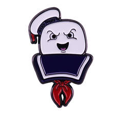 Mr.Stay Puft lapel pin Ghostbusters Marshmallow Man Brooch hat backpack acces 2024 - buy cheap