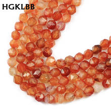 HGKLBB Big Faceted red agates Natural Stone 8MM 44pcs Loose Spacers beads for Jewelry making DIY bracelets accessories 15"Strand 2024 - buy cheap