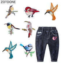 ZOTOONE Iron on Patch for Clothes Jeans Sew on Embroidered Bird Animal Patches for Clothing DIY Badge for kids Fabric Applique G 2024 - buy cheap