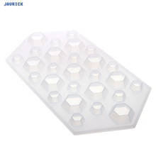 JAVRICK-bandeja de cubitos de hielo de gemas de diamante, molde transparente de silicona, bricolaje, congelador, hecho a mano 2024 - compra barato