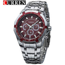 CURREN Men's Watch Top Brand Luxury Casual Military Quartz Sports Wristwatch Full Steel Waterproof Men's Clock Relogio Masculino 2024 - buy cheap