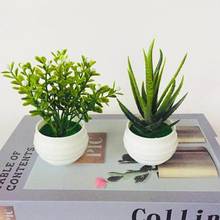 New Artificial Plant Potted Bonsai Green Small Tree Plants Decor Fake Party For Home Ornaments Hotel Garden Decor Flowers P F3U9 2024 - buy cheap