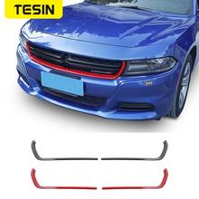 TESIN Car Stickers For Dodge Charger Car Front Grille Decoration Strip Trim Accessories For Dodge Charger 2015+ Car Styling 2024 - buy cheap