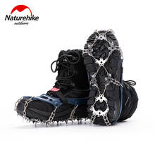 Naturehike-crampones antideslizantes de acero al manganeso, calzado antideslizante de calidad para escalada al aire libre, pesca en hielo, senderismo, Invierno 2024 - compra barato