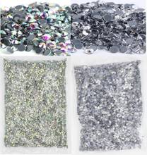 SS3-SS50 Big Bag Wholesale Top Quality Better DMC Crystal AB Glass Strass Iron On Hotfix Rhinestones 2024 - купить недорого