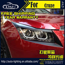 AKD Car Styling Head Lamp for Chevrolet Cruze Headlights Double U Angel Eye LED Headlight DRL D2H Hid Turn Signal Bi Xenon Beam 2024 - buy cheap