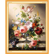 52*63cm Needlework,DIY flowers living room Printed Cross stitch Sets For Embroidery kit Full Cross-Stitching Silk Thread 2024 - buy cheap