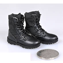 1/6 Scale Female Shoes Model Empty Inside Leather Boots Military Shoes Combat Boots  Fit For 12" Inch Action Figure Doll Body 2024 - buy cheap