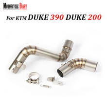 Escapamento de motocicleta para ktm duke 390 200, duke200 duke390, silenciador de cano médio com encaixe 2024 - compre barato