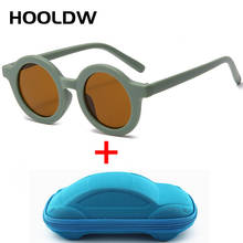 HOOLDW-Gafas De Sol redondas para niños y niñas, lentes De Sol clásicas con protección UV, con funda 2024 - compra barato