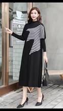 HOT SELLING  Miyake fashion fold  stand neck patchwork dress of Batwing sleevestraight dress IN STOCK 2024 - buy cheap