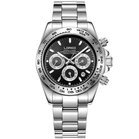 Montre homme 2021 LOREO 200m Waterproof Mens Mechanical Wrist Watch Sapphire Mirror Stainless Steel Luminous Automatic Watch Men 2022 - buy cheap