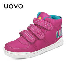Детские ботильоны Uovo для мальчиков, брендовые осенне-зимние ботинки для девочек, детская спортивная обувь для снега 2020, 4, 5, 6, 7, 8, 9, 10, 11, 12 лет 2024 - купить недорого
