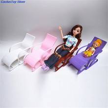 Cadeiras de balanço rosa, 4 cores, salão de praia, cadeira de dos sonhos, móveis para boneca 2024 - compre barato