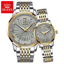 OLEVS Couple Watches Luxury Automatic Mechanical Watch Stainless Steel Waterproof Watches For Women Clock Couple Christmas Gift 2024 - buy cheap