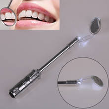 Dentist Mouth Mirror With LED Light Bright Durable Dental Teeth Whitening Mirror Oral Health Care Tool Reusable Mini Handle 2024 - buy cheap