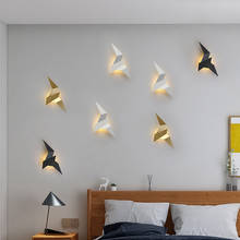 Bird Wall Lamp Creative Personality Front Background Wall Modeling Lamp Simple Living Room Bedroom Aisle Bedside Wall Lamp 2024 - buy cheap