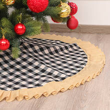 120CM Tree Skirt Christmas Ornaments Holiday Scene Xmas Tree Skirt Decor for Home 2024 - buy cheap