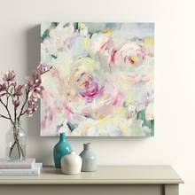 Quadro roxo rosa para parede, pintura a óleo abstrata moderna para decoração de sala de estar 100% pintado à mão em tela sem moldura 2024 - compre barato