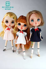 1pcs 28-30cm Blyth Doll Clothes Fashion JK, sailor suit, uniform for Azone OB23 OB24 doll accessories girl gift 2024 - buy cheap