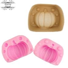 2Pieces / set of pumpkin shaped silicone mold cake decoration tool fontant chocolate dessert tool cake decoration accessories 2024 - buy cheap